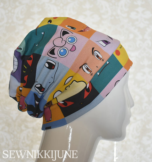 Pokemon Block Slouchy Beanie