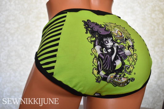 Green Beetlejuice Panel Undies SIZE MEDIUM