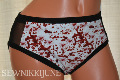 Blood Splatter Panel Undies SIZE L HIPSTER