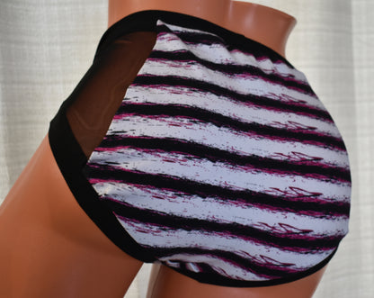 Stripe Panel Undies SIZE L HIPSTER